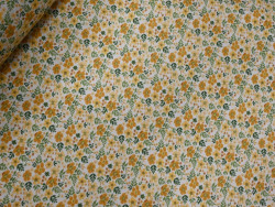 Loneta Estampada de Flores Amarillas| Tapicería y Decoración 