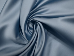 Satén Doble Azul| Tela de alta calidad para moda de fiesta