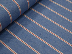 Tela Vaquera a Rayas | 80% Algodón 20% Poliéster