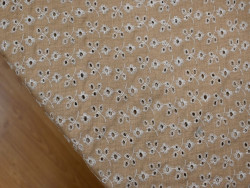 Polilino Bordado y Perforado | Beige