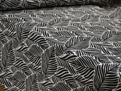 Satén Estampado de Hojas | Tela para vestidos y blusas