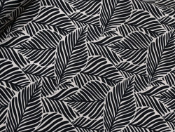Satén Estampado de Hojas | Tela para vestidos y blusas