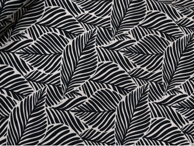 Satén Estampado de Hojas | Tela para vestidos y blusas