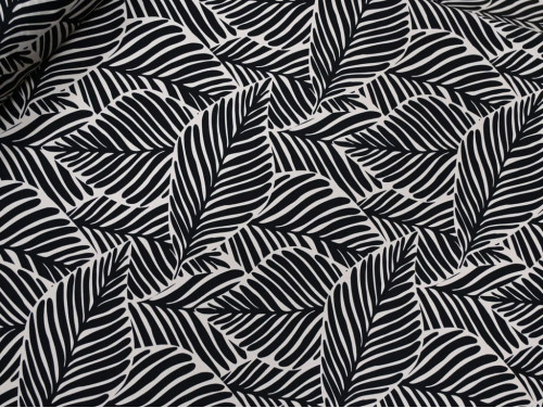 Satén Estampado de Hojas | Tela para vestidos y blusas