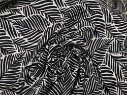 Satén Estampado de Hojas | Tela para vestidos y blusas