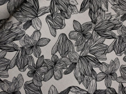 Lino con Viscosa Estampado | Textura rústica y con cáida