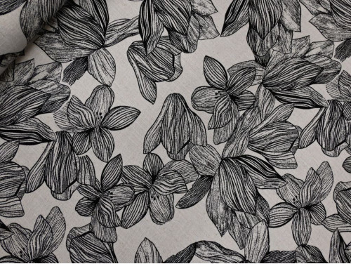 Lino con Viscosa Estampado | Textura rústica y con cáida