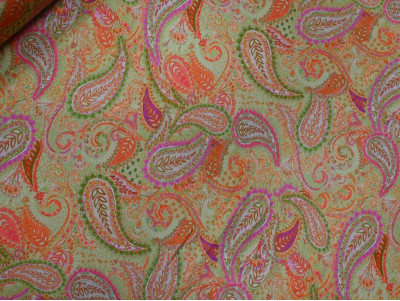 Satén Elástico Estampado |Cachemir Multicolor