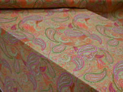 Satén Elástico Estampado |Cachemir Multicolor