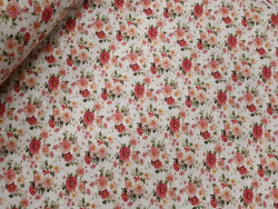 Loneta Estampada de Flores | 50% poliester 50% algodón | 280 cm de ancho