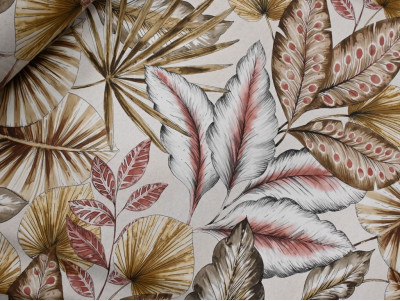 Loneta estampada tropical 280 cm | Extra suave y resistente
