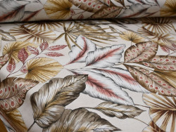 Loneta estampada tropical 280 cm | Extra suave y resistente