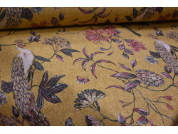 Jacquard de pavos reales 280 cm | Tapicería y decoración