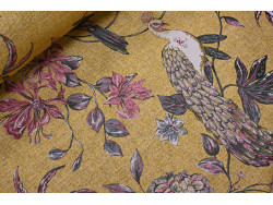 Jacquard de pavos reales 280 cm | Tapicería y decoración