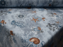 Loneta estampada marina 280 cm | Decoración náutica y tapicería