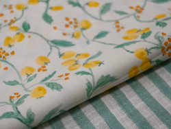 Popelín estampado de limones | 100% algodón