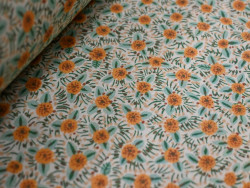 Lino estampado de flores | 55% Lino 45% Algodón