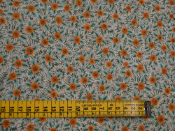 Lino estampado de flores | 55% Lino 45% Algodón