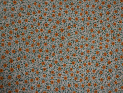 Lino estampado de flores | 55% Lino 45% Algodón
