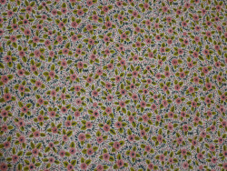 Lino estampado de flores | 55% Lino 45% Algodón