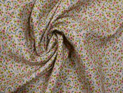 Lino estampado de flores | 55% Lino 45% Algodón