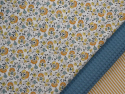 Voile estampado de flores liberty