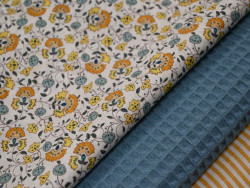 Voile estampado de flores liberty