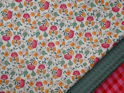 Voile estampado de flores liberty