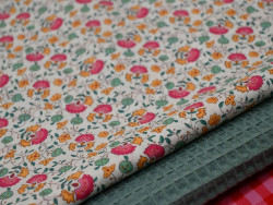 Voile estampado de flores liberty