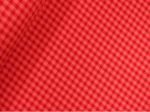 Vichy Seersucker rojo y coral