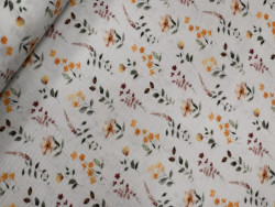 Muselina estampada de flores | 100% algodón