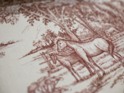 Loneta Estmpada Toile de Jouy 280 cm | Burdeos