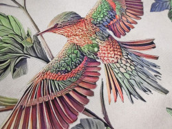 Loneta estampada floral tropical 280 cm | Tapicería y Decoración
