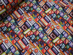 Loneta estampada digital abstracta 280 cm | Tapicería y Decoración