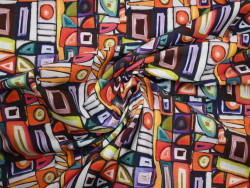Loneta estampada digital abstracta 280 cm | Tapicería y Decoración