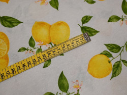 Loneta estampada limones 280 cm | Tapicería y Decoración
