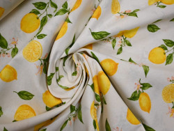 Loneta estampada limones 280 cm | Tapicería y Decoración