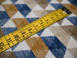 Chenilla diseó geométrico 280 cm| Tapicería y decoración