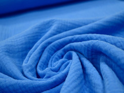 Muselina azul 100% Algodón | 135 cm