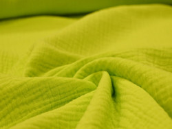 Muselina verde lima 100% Algodón | 135 cm