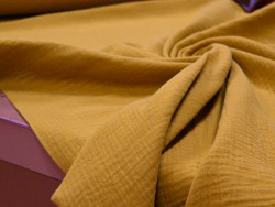 Muselina verde dorado100% Algodón | 135 cm