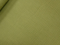 Muselina verde oliva 100% Algodón | 135 cm