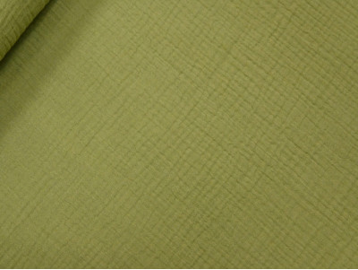 Muselina verde oliva 100% Algodón | 135 cm