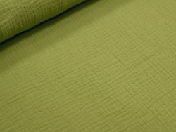 Muselina verde oliva 100% Algodón | 135 cm