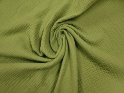 Muselina verde oliva 100% Algodón | 135 cm
