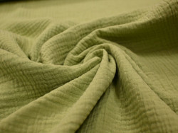 Muselina verde oliva 100% Algodón | 135 cm