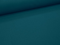 Muselina verde petroleo 100% Algodón | 135 cm