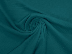 Muselina verde petroleo 100% Algodón | 135 cm