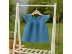 Muselina azul vaquero 100% Algodón | 135 cm