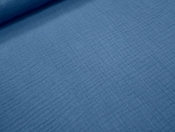 Muselina azul vaquero 100% Algodón | 135 cm